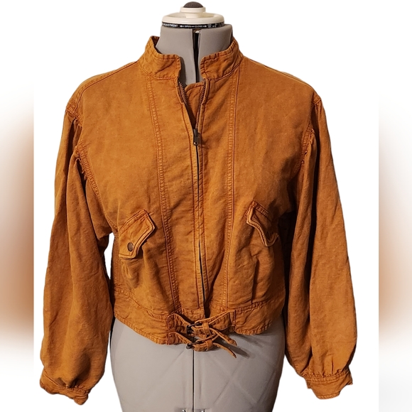 Free People Poet Jacket in Burnt Orange Size XS - Picture 9 of 16